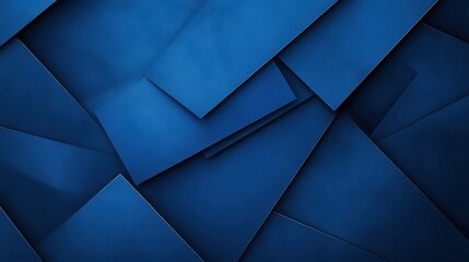 Poster - Abstract Blue Background with Layered Paper Textures and Shapes