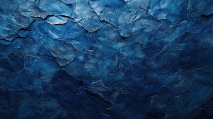 Poster - Textured Blue Background with Deep Shades and Rich Layers of Color