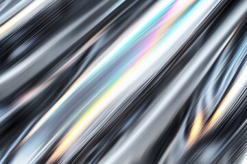Poster - Detailed titanium surface texture with smooth gray tones and subtle rainbow-like reflections creating an elegant sharp look