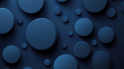 Poster - Abstract Blue Circular Shapes on Textured Background for Design Use