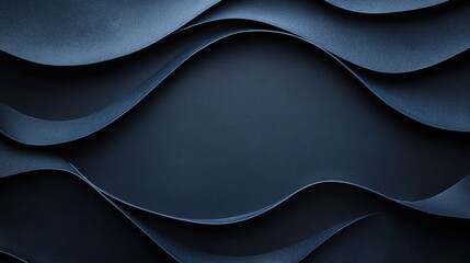 Poster - Abstract Blue Waves of Textured Material for Modern Design Backgrounds