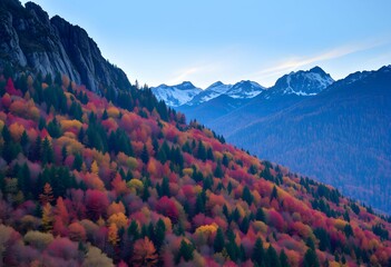 Wall Mural - landscape in the mountains