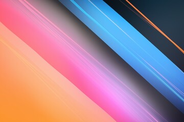 Poster - A colorful striped background with a blue stripe. The colors are bright and vibrant, creating a lively and energetic mood