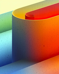 Poster - Smooth Transitions of Color on a Textured Background Create an Inviting Visual Experience