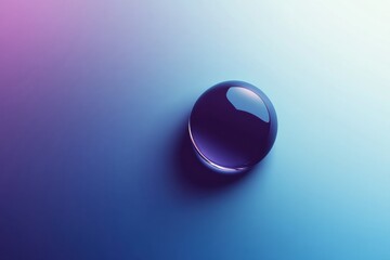 Leinwandbilder - Colorful droplet resting on a gradient surface showcasing vibrant hues in a captivating arrangement during daylight. Generative AI