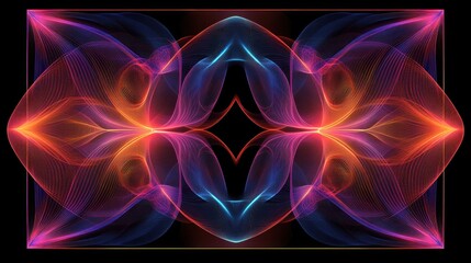 Poster - Abstract Colorful Waveform Pattern Design
