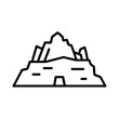 © Tech.Illustrations - Berg, Ruine, Mine Symbol