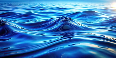 Abstract Water Surface - Blue Background Design