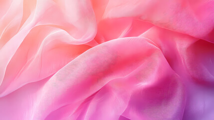 Wall Mural - glass morphism pink style