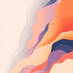 Poster - Minimal Vector Design In Light Peach Background
