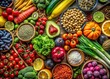© kittipon - Drone Photography of Fresh Healthy Food Ingredients