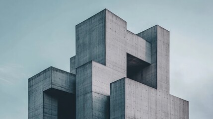 Poster - Abstract Concrete Structure Architectural Design