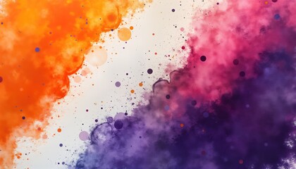Poster - abstract colorful background design. vibrant orange, purple hues blend in dynamic abstract pattern w