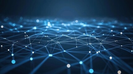 Poster - Abstract Network Data Connections Visualization