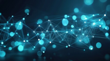 Poster - Abstract Network of Interconnected Nodes and Lines