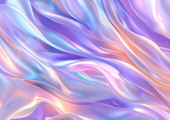 Fototapete - Luminous Holographic Abstract Backdrop - Ideal for Graphic Designers and Tech Startups
