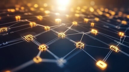 Poster - Abstract Network of Interconnected Golden Cubes