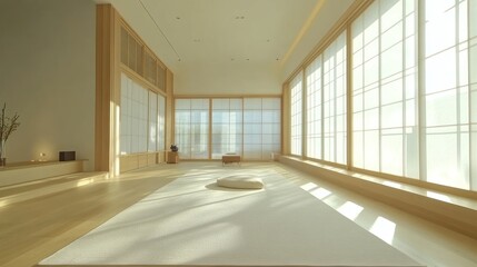 Poster - Serene Minimalist Room Design With Natural Light