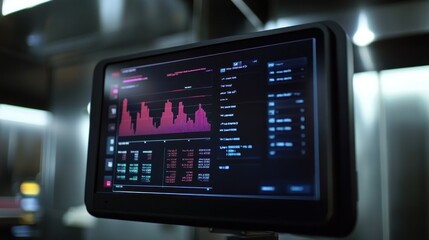 Poster - Financial Data Display Showing Stock Market Trends