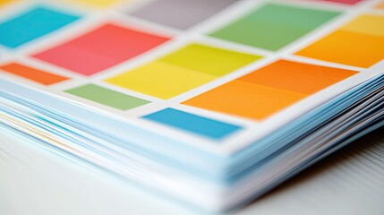 Aufkleber - A close-up of a calendar marked with color-coded priorities, symbolizing structured task handling.