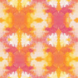 © siriwan - The image is a colorful abstract painting with a lot of orange and pink tones