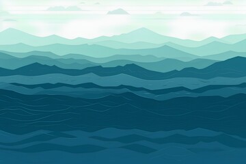 Wall Mural - sea and mountains