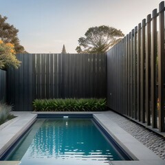 Canvas Print - Backyard pool