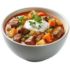 Wall Mural - Delicious Beef Stew Recipe Hot Spicy Food Bowl Meal Dish Meat Soup isolated on transparent background, png