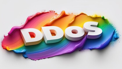 Poster - Understanding DDoS Attacks: A Visual Representation on Colorful Background
