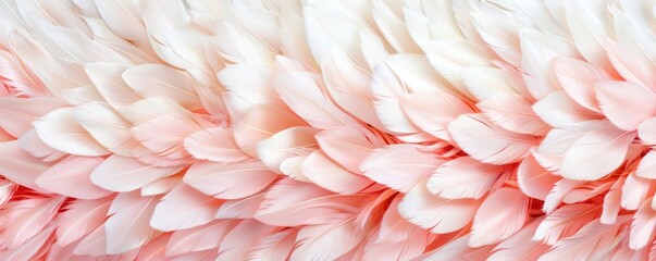 Poster - Soft Pastel Feather Texture for Background and Decorative Use