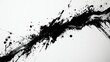 © SETSU 21 - Abstract Black and White Paint Splatter on White Background