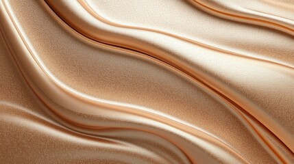 Poster - Rose-colored silk-inspired 3D texture with glossy highlights, perfect for product packaging and advertising.