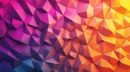 Poster - Colorful Geometric Pattern Creates a Vibrant Abstract Background in Shades of Purple and Orange