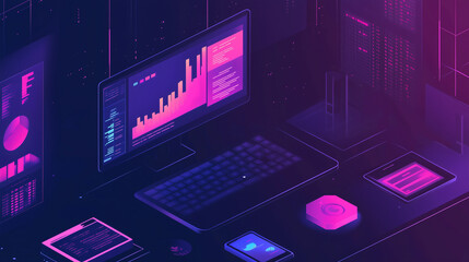 computer with code