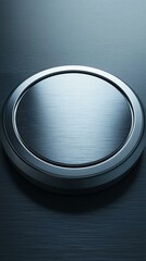 Poster - Modern metallic circle. AI.