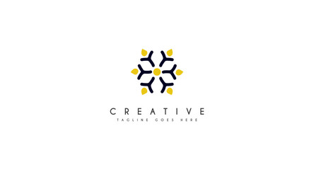 Happy colorful circle social graphic design logo icon