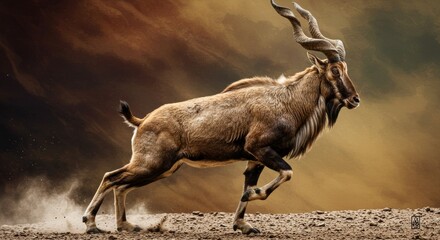 Wall Mural - animal running pose action
