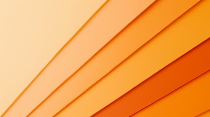 Poster - Vibrant Orange Gradient with Soft Sun-Kissed Tones and Lines