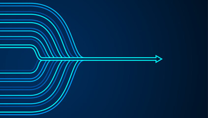 Wall Mural - abstract arrow direction. technology background