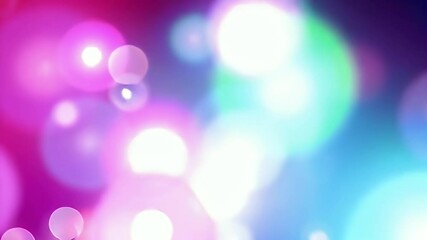 Poster - Colorful bokeh lights create vibrant, dreamy background with soft glows, enhancing atmosphere in various hues.