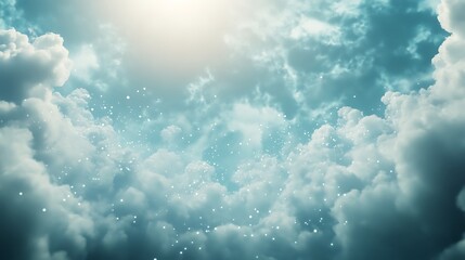 Poster - A surreal depiction of cloud computing, blending technology with imaginative visual elements in an artistic representation.