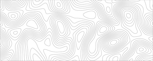 Aufkleber - Abstract sea map geographic contour map and topographic contours map background. Topographic contour lines map seamless wavy pattern. Geographic mountain relief.