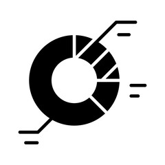 Sticker - Database icon in glyph style