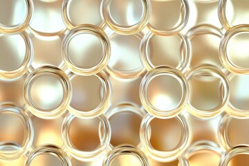 Poster - Abstract geometry background with glossy circular patterns reflecting light and creating a modern aesthetic, Abstract geometry background Glossy surface with reflections seamless
