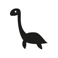 Wall Mural - Dinosaur icon in glyph style