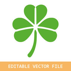 Clover leaf icon vector flat symbol design illustration