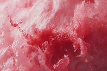 Poster - Dynamic liquid flow creating seamless textures in vibrant shades of red, 4K Liquid flows across the frame 3D CGI Seamless