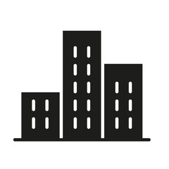 Poster - Condo icon in glyph style