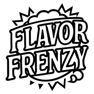 Flavor Frenzy typography t shirt