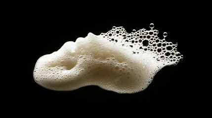 Poster - Creamy White Foam Bubbles Texture Background Design Image art pure soft airy macro style clean light